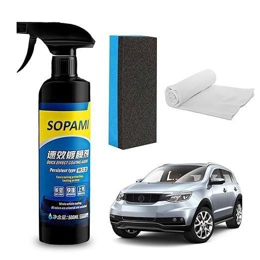SOPAMI Car Mirror Shine Spray – Pack of 2 (50ml Each)